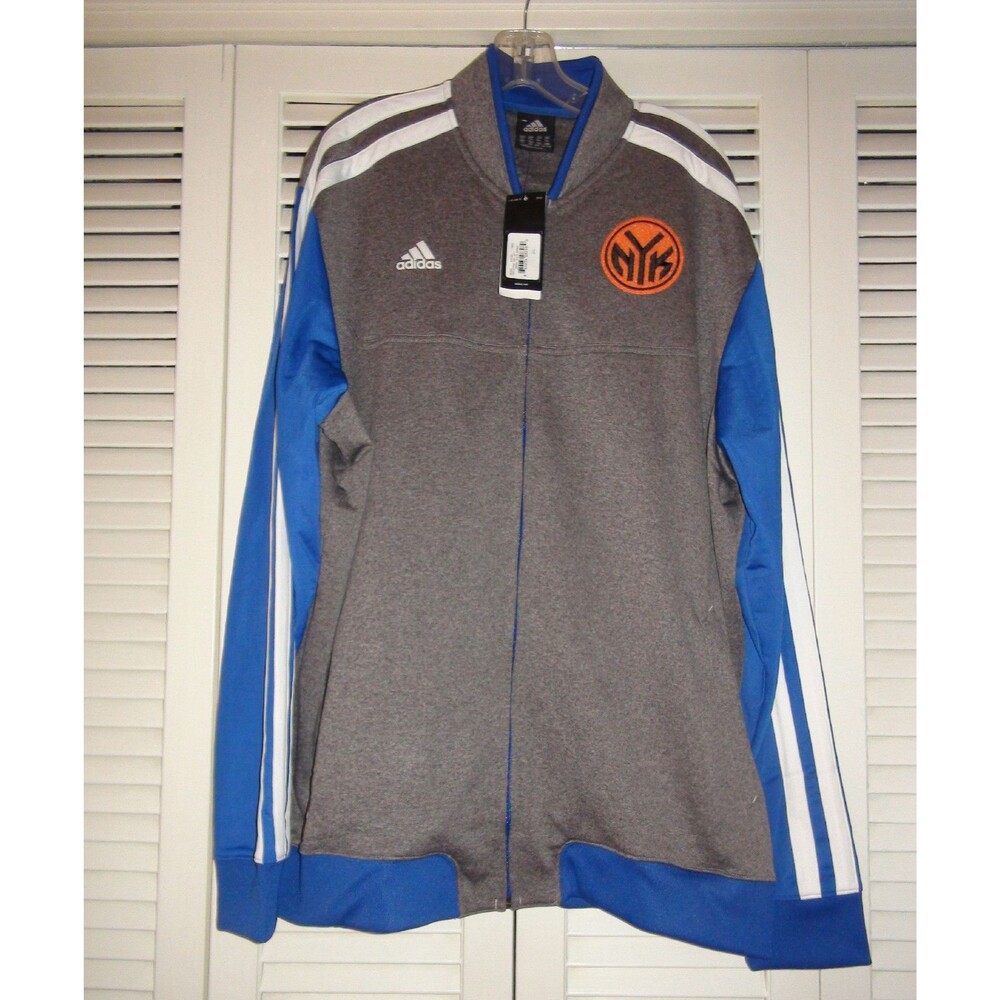 Adidas Christmas Day New York Knicks NBA Gray Basketball Jacket